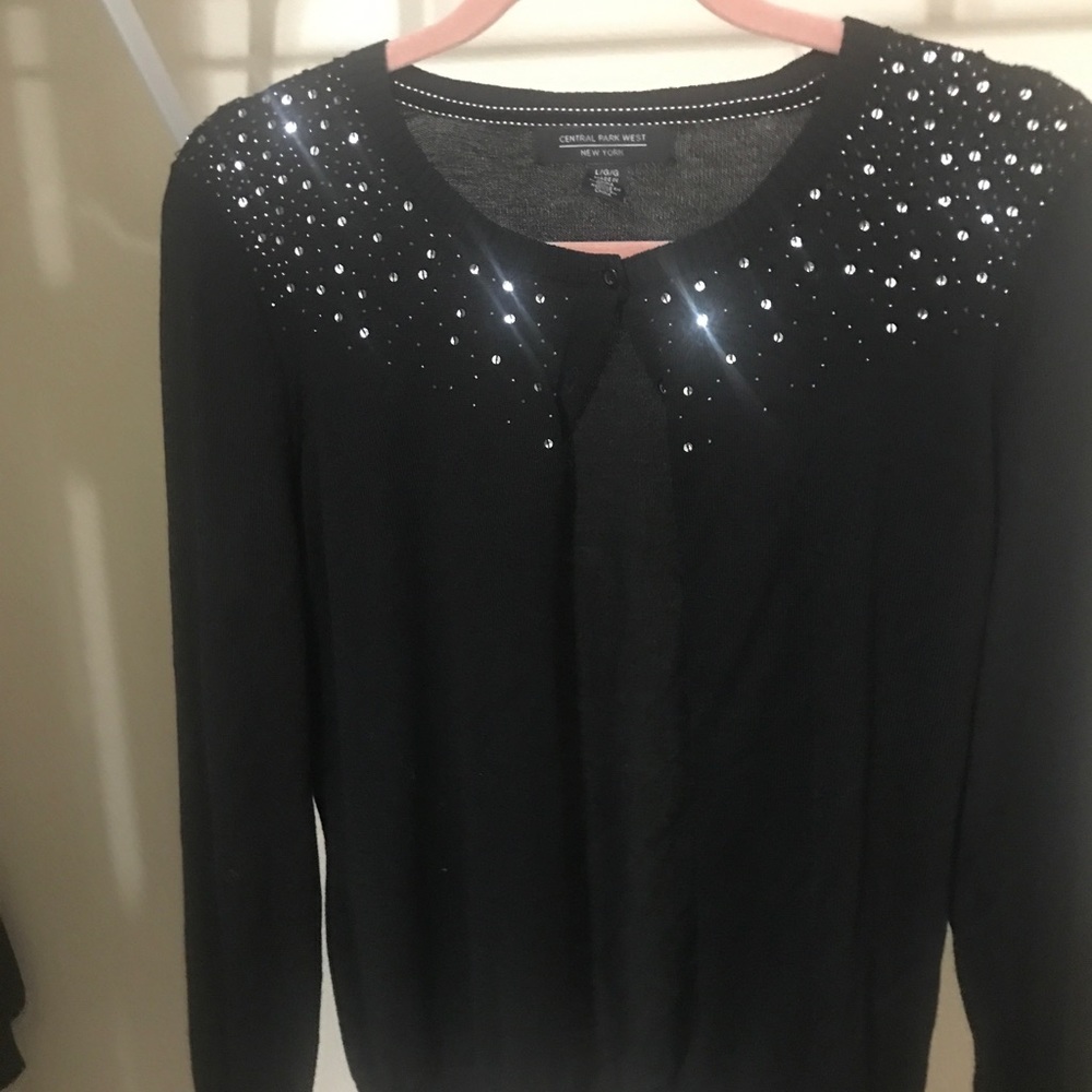 Black cardigan